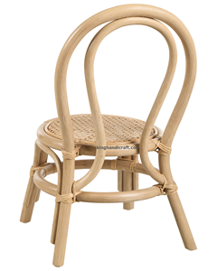 Chaise pour enfants en rotin fait à la main rustique pour pépinière, école et événements | Meubles pour enfants tissés écologiques pour la fête d'anniversaire - Product Image 4