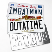 Placa de Matrícula Decorativa de Aluminio para Automóvil, Logotipo Personalizado Impreso, Resistente al Agua, Estilo Vintage Retro, Placa Metálica en Relieve