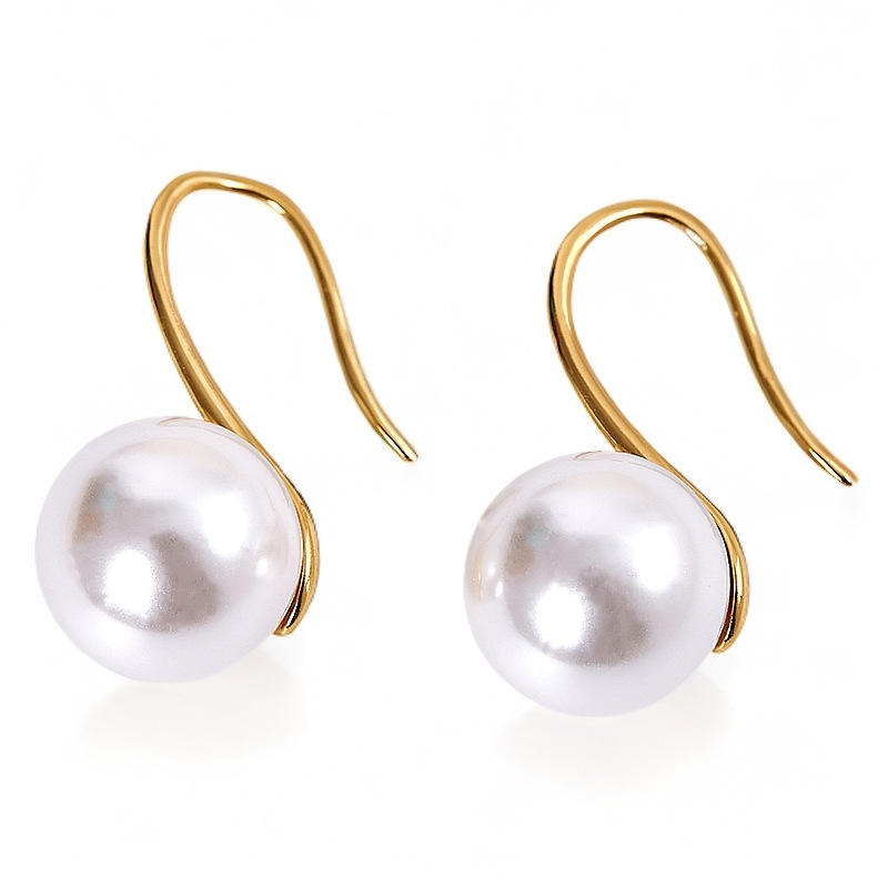 Pearl white 12MM gold