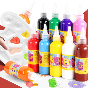 Peinture pour enfants peinture au doigt 12 couleurs <span class=keywords><strong>maternelle</strong></span> Graffiti lavable 100ml - Product Image 1