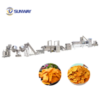 Ligne de production automatique de snacks soufflés Sunway Industrial, machine de fabrication de snacks frits, fabricant professionnel