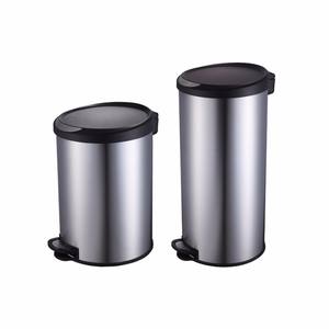 عالية الجودة الطبية سلة مهملات من المعدن الفولاذ المقاوم للصدأ في الهواء الطلق سحب النفايات بن غرفة الفندق القمامة النفايات بن - Product Image 2