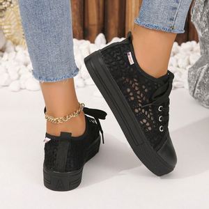 Chaussures décontractées Nuo pour femmes, grande taille, en PU, à lacets, pour la marche lente - Product Image 5