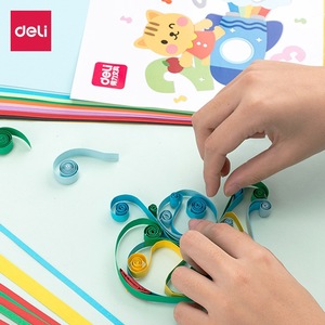 Papel de cartulina Deli Craft A4, 30 hojas de papel de colores para proyectos de bricolaje para niños - Product Image 5