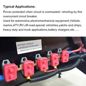 Disjoncteur <span class=keywords><strong>miniature</strong></span> 50A 12V/24V réinitialisation manuelle avec vis de Type boulon à goujon pour chargeurs de batterie camions bus voitures électriques - Product Image 6