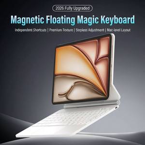 Funda para <span class=keywords><strong>iPad</strong></span> <span class=keywords><strong>Pro</strong></span> 11 (M4/M5) con Teclado Mágico, Trackpad, Soporte Magnético Flotante, Bluetooth, Gestos Multitáctiles, Teclado Ultra Delgado - Product Image 1