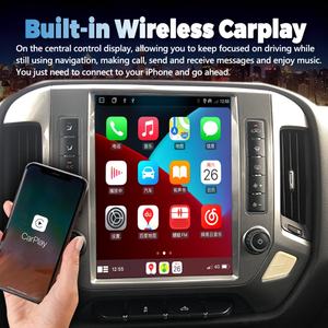 Radio con Pantalla Android Tesla de 12.1 Pulgadas para Chevrolet Silverado GMC SIERRA 2014-2018, Reproductor Multimedia para Automóvil con GPS, Carplay, Reproductor de Video Estéreo - Product Image 2