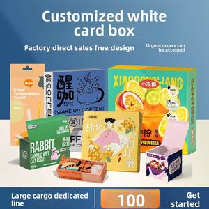 Caja de cartón blanca personalizada, embalaje de producto personalizado, caja de color, caja impresa, caja ciega, caja vacía, caja corrugada, caja tipo avión - Product Image 5