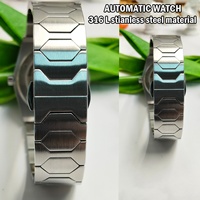 Reloj Mecánico Miyota Vintage de Alta Gama para Hombre BESSRON OEM, Esfera de Cristal de Zafiro, Correa de Acero Inoxidable, Cierre Oculto, Fecha Automática