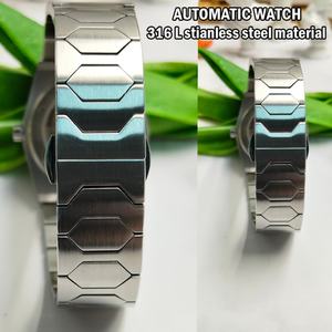 Reloj Mecánico Vintage de Alta Gama para Hombre BESSRON OEM, Automático, con Correa de Acero Inoxidable, Cierre Oculto, Fecha Automática, Resistente al Agua 30 bar - Product Image 4