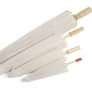 Parapluie en papier blanc Guansen pour enfants japonais, idéal pour le bricolage, la décoration de mariage, les accessoires photo et les loisirs créatifs - Product Image 1