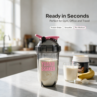 Bouteille de shaker en plastique sans BPA, personnalisable avec logo, en PP/TRITAN, réutilisable, pour protéines en poudre, sport et gym