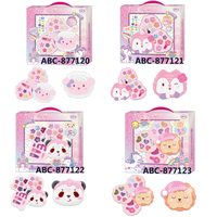 Ensemble de maquillage de jeu lavable véritable pour princesse Kit de maquillage pour enfants pour filles Ensemble de maquillage avec sac