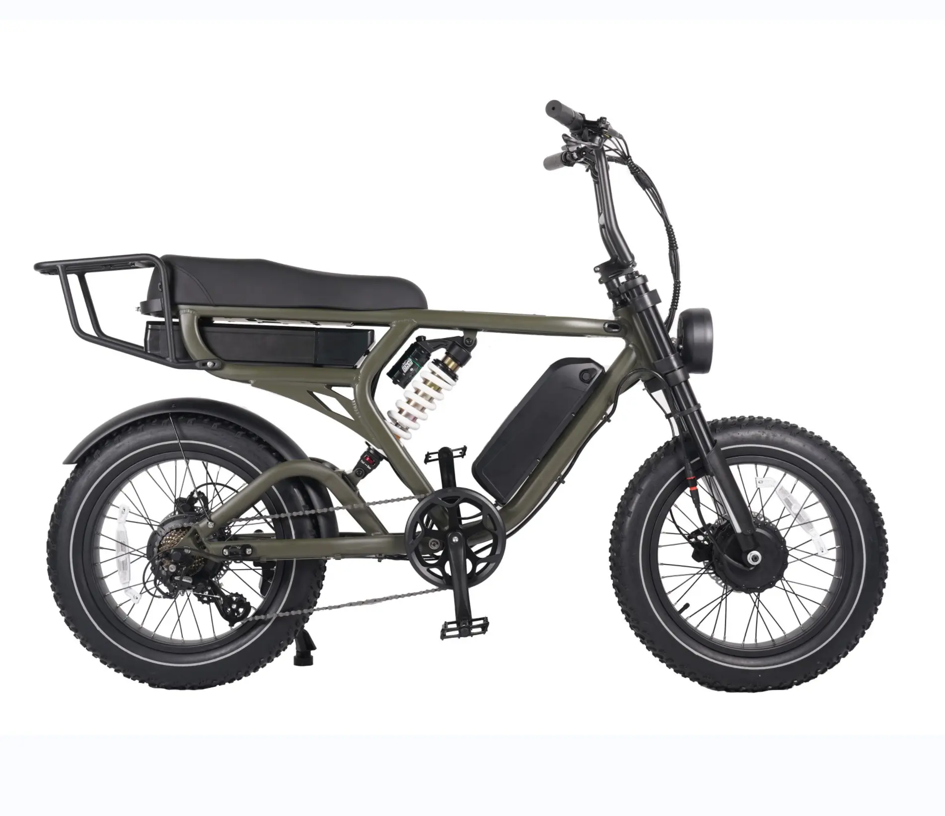 Sospensione in alluminio all'ingrosso Bafang 750W E bici doppio motore 48v 20ah 15ah batteria al litio bicicletta elettrica 20 pollici grasso pneumatico bici