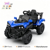 Voiture électrique tout-terrain pour enfants, jouet en plastique surdimensionné à 4 roues, alimentée par batterie, télécommande, pour les enfants de 1 à 8 ans