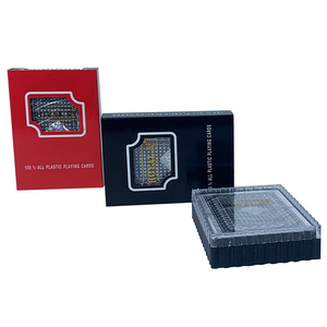Cartes à jouer en plastique PVC bicolore à dos lisse imperméables et résistantes à l'usure 30 Silk Thick - Product Image 2