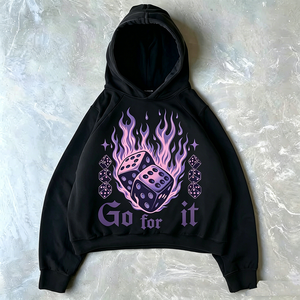 Sudadera con Capucha Personalizada para Hombre, Estilo Vintage, Color Gris Deslavado, con Estampado Serigrafiado, 100% Algodón, Sudadera Tipo Pullover, Diseño Desgastado con Bordado 3D - Product Image 1