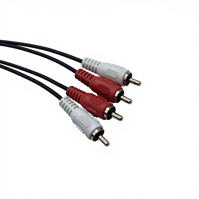 5M COMTON 30AWG RCA Audio Cable - 2 RCA to 2 RCA Plugs Red White Stereo Audio Cable
