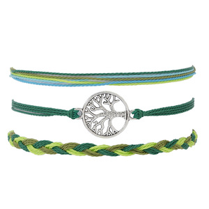 Para <span class=keywords><strong>Amazon</strong></span> Venta caliente Hecho a mano Tejido Estilo étnico Pulsera Colorido Árbol DE LA VIDA Encanto Pulsera - Product Image 5