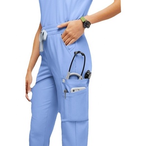 2025 nouveau Style hommes soins infirmiers Scrubs haute qualité rayonne tissé tissu élégant uniformes médicaux Spandex alimenté pour une utilisation hospitalière - Product Image 5