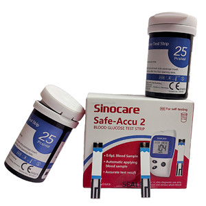 Prueba de <span class=keywords><strong>Diabetes</strong></span> con Tira Reactiva Sinocare Safe Accu2 - Product Image 1