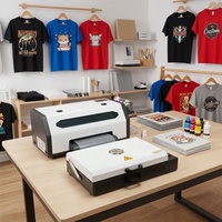 Imprimante DTF de bureau A3 dédiée XP600 6 couleurs automatique, nouvelle imprimante pour t-shirts avec encre DTF, prise en charge Flex, garantie 1 an, portable