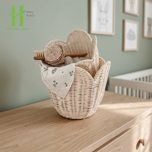 Panier de rangement naturel panier décoratif pour la maison panier de pique-nique extérieur, panier à linge, boîte de rangement pliante jiahao du Vietnam - Product Image 1