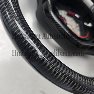 Volante Deportivo de Fibra de Carbono y Cuero Liso para BMW Serie G, M3 G20 G30 G80 M4 G82 M5 CS, Producto Popular - Product Image 5
