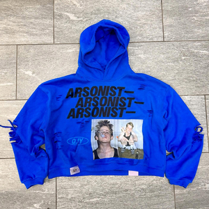 Felpa con Cappuccio Oversize Personalizzata di Alta Qualità, Effetto Sbiadito e Lavaggio Acido, Stampa DTG, Fodera in Raso, Taglio Crop - Product Image 4