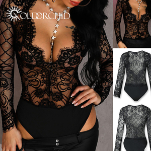 Vêtements de nuit sexy pour femmes matures, transparents, à bretelles, avec décolleté plongeant, très demandés - Product Image 2