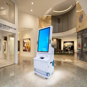 32 인치 안드로이드 올인원 셀프 서비스 계산대 티켓 머신 터치 스크린 대기열 관리 시스템 박물관 키오스크 - Product Image 3