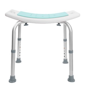 Medlive Shower <b>Stool</b> Large Size Non-slip Seat Aluminum Alloy <b>Adjustable</b> <b>Height</b> Bathroom Safety Equipment - Product Image 5