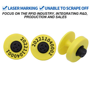 HED-ET120 <span class=keywords><strong>RFID</strong></span> 동물 플라스틱 소 소 eartag 귀 태그 가축을위한 전자 귀 태그 - Product Image 3