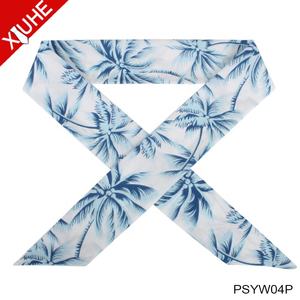 Barato al por mayor pañuelo de mujer de moda impresa poliéster sarga bufandas - Product Image 4
