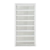 100% Fabricante sellado Ventanas con persianas Marco de aluminio Persiana de vidrio ajustable Ventanas Persiana de aluminio Ventana de persiana