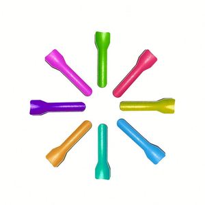 Cucharas de Papel Desechables para Helado, Mini Cucharas de Papel Desechables para Helado de Colores - Product Image 1