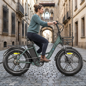 Bicicleta Eléctrica OC20 Urbana con Suspensión Delantera, Desbloqueo NFC, Fábrica en España, Entrega Rápida Local, Tienda de Bicicletas Física en la UE - Product Image 3
