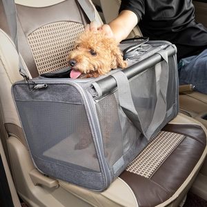 Échantillon gratuit Cage de transport pour petit chien chiot Softshell 18 pouces pliable pour chien visite vétérinaire facile à charger spacieux animal de compagnie - Product Image 4