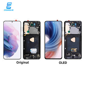 삼성 S21+ S21 플러스 프레임 휴대폰 디스플레이 LCD 터치 스크린 디지타이저 판탈라 파라 OLED 갤럭시 도매 고품질 - Product Image 2