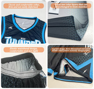 Impresión por sublimación personalizada, ropa deportiva ligera sin mangas, camisetas de uniformes reversibles, uniformes de <span class=keywords><strong>baloncesto</strong></span> negros y amarillos - Product Image 3
