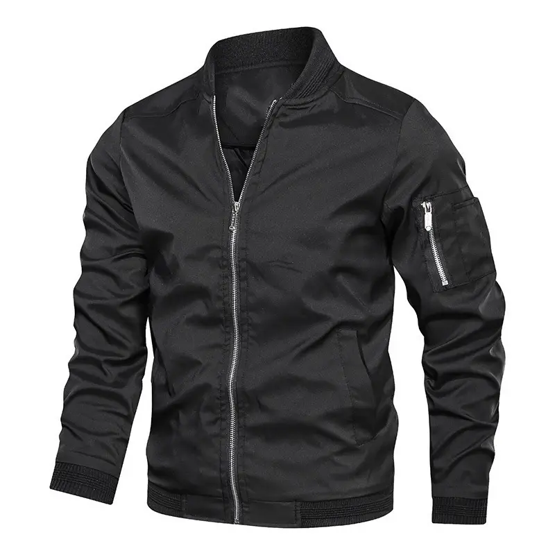 2024 Venta caliente barata muestra resistente chaqueta chaquetas de Hombre Nuevo diseño chaqueta de hombre negro