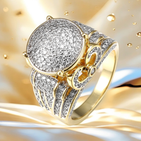 Bagues pour hommes en argent sterling 925 serties de pierres CZ de haute qualité au design luxueux pour spectacle de costumes