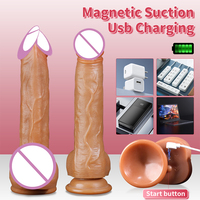 Dildo Grande de Silicona Líquida de Alta Calidad, Pene Artificial de Goma, Juguetes Sexuales para Mujeres