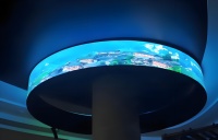 Panneau LED pliable portable flexible P3, écran souple facile à ranger pour promotion temporaire de marque en intérieur