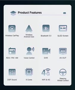 7870 Universal 2K pantalla táctil Android 13 coche pantalla dividida GPS/AM/FM/Bluetooth navegación Radio Multimedia Video coche REPRODUCTOR DE DVD - Product Image 6