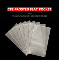 Sac en plastique plat transparent givré CPE recyclable personnalisé pour pièces de produits électroniques