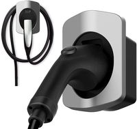 Support mural pour connecteur EVSE de type 2, organisateur de câble de chargeur EV durable, boîte de rangement murale