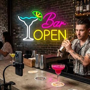 <b>Bar</b> open <b>LED</b> neon sign dimmable USB powered ambient <b>light</b> shop window decoration <b>light</b> street indicator <b>light</b> landscape <b>light</b> 5v - Product Image 4