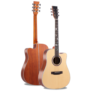 Chitarra Acustica Nastar NA-4129N 41 Pollici per Principianti, Top in Abete, Manico in Mogano, Finitura Opaca, 6 Corde in Rame, Facile da Usare, Nera - Product Image 1