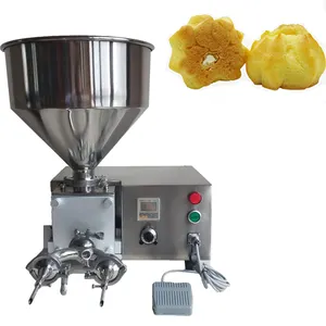 cored cake cream injecting filling machine/ Cream Puff Injector machine/egg rolls cream Filling injector machine